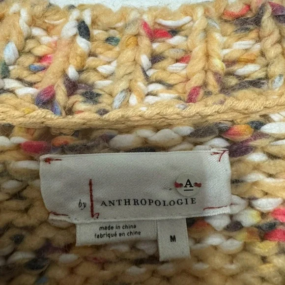 Anthropologie Kahlo Chunky Striped Jumper Sweater Alpaca Wool Blend Size Medium - Picture 7 of 11